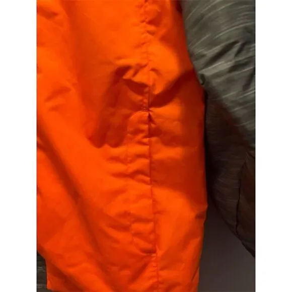 Faded Glory Boys XL Orange Hooded Windbreaker Jacket Zipper Closure - Picture 2 of 8